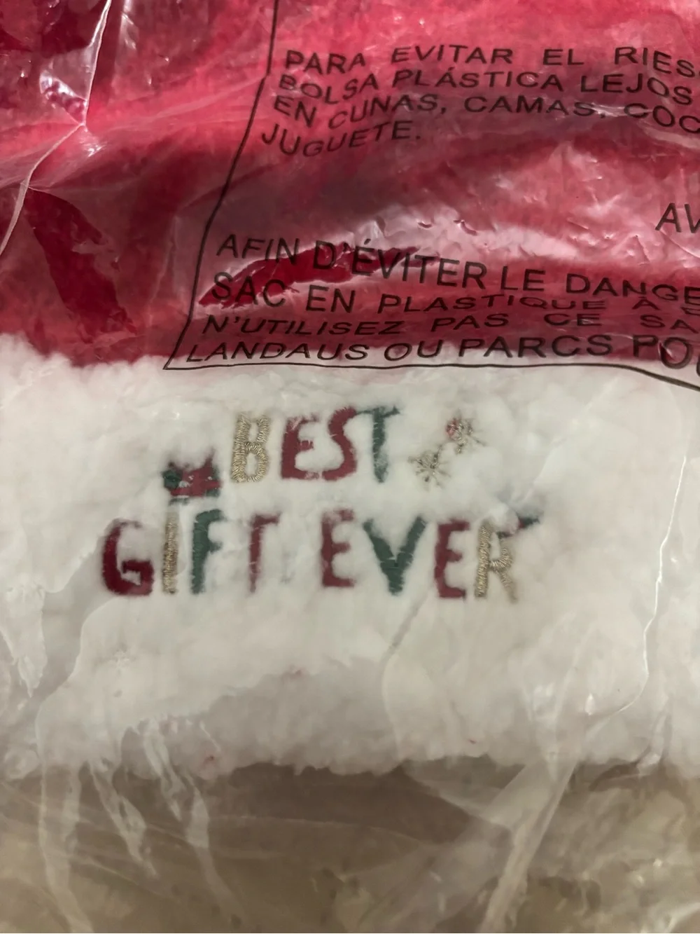 BEST GIFT EVER 2T-3T Festive Red & White Kids Santa Hat